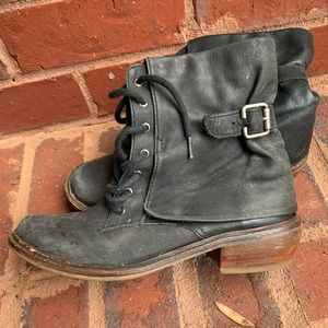 Leather Combat Boots